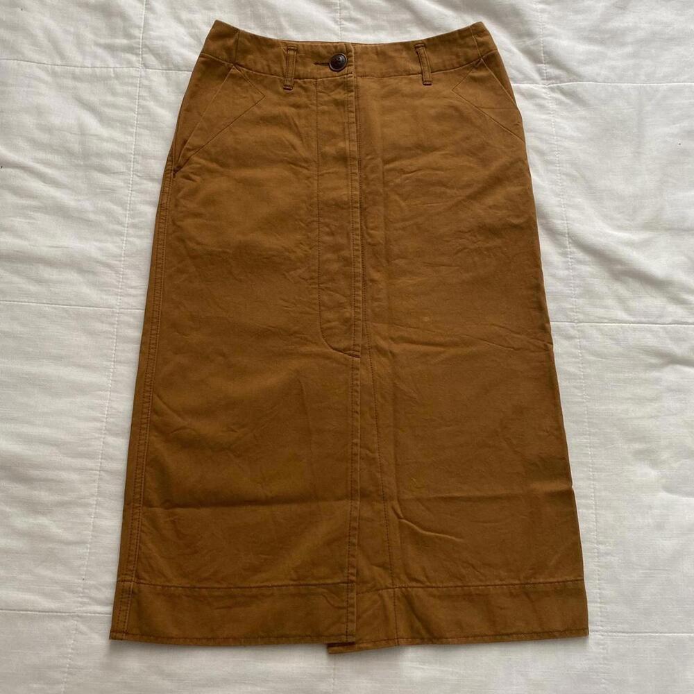 Vivienne Westwood Orange Brown Pencil Midi Skirt size Medium